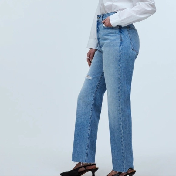 Madewell The Curvy '90s Straight Jean revoir wash - Picture 3 of 6